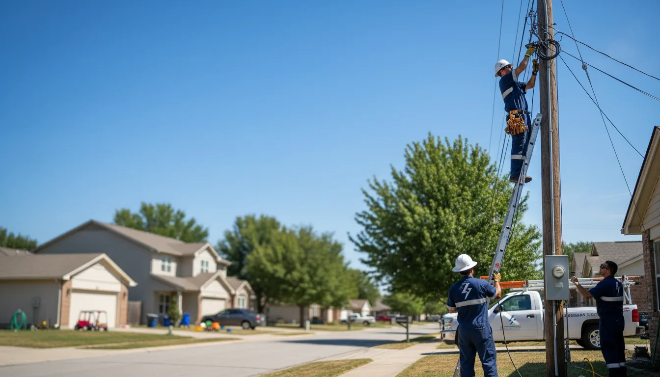 Residential electrician providing installation services in Alda, NE